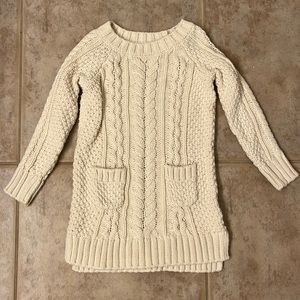Girl’s BabyGap Cream Sweater Dress